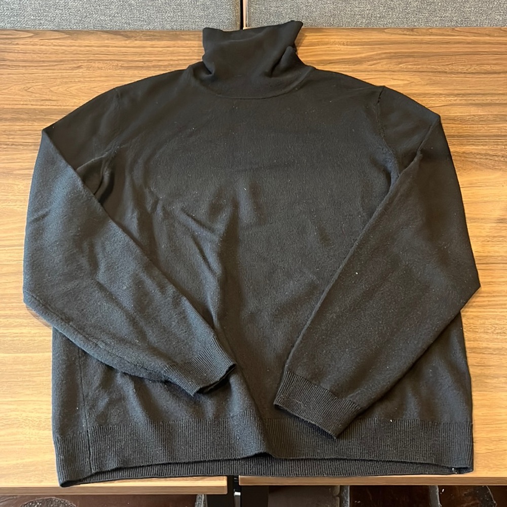 Hugo Boss Merino Wool Turtleneck Black